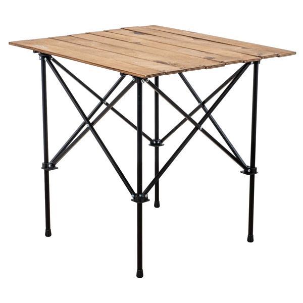Argeus Ahşap Katlanabilir 75x65cm Kamp ve Piknik Masası - Image 1