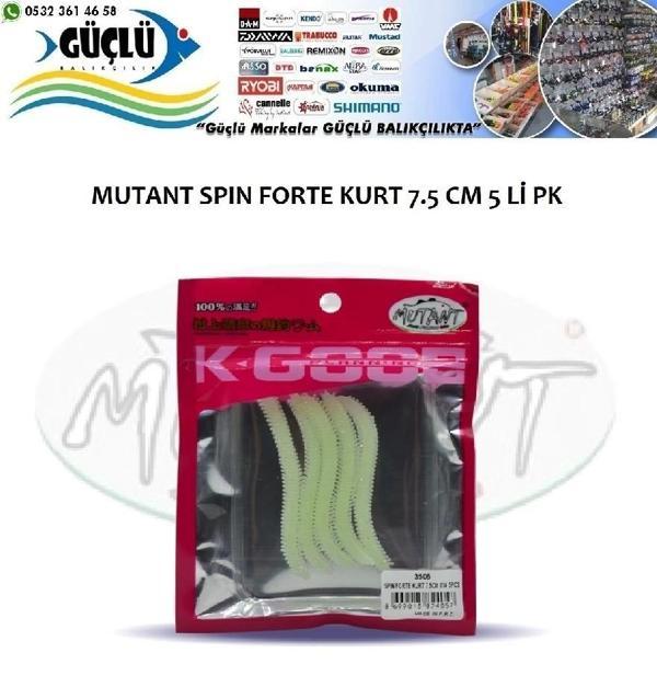 Silikon Kurt Mutant Spın Forte Kurt 7.5Cm 5 Li Renk:01 - Image 1