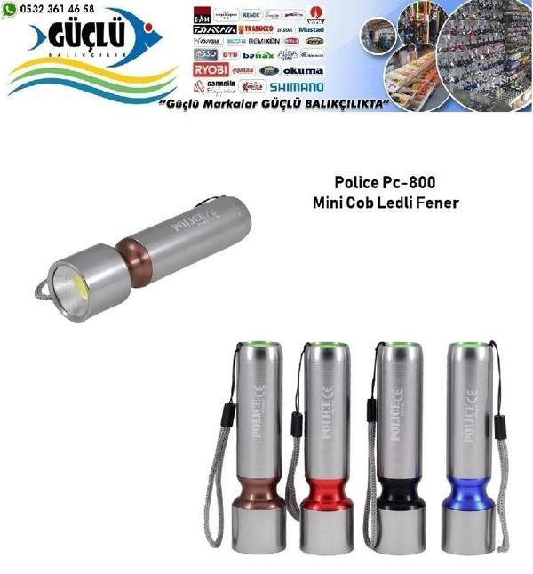 Mini Cob Ledli Fener Polıce Pc 800 3 Adet İnce Pilli - Image 1