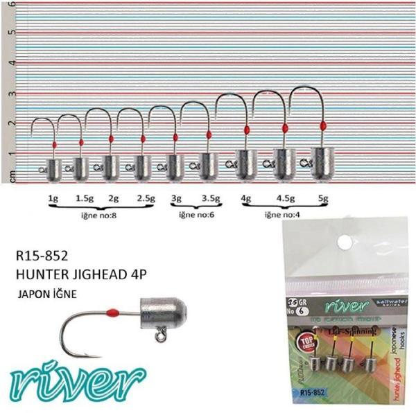 Jighead River Hunter 4’Lü Paket 3Gr - Image 1