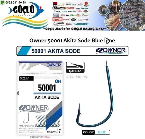 Mavi Çapraz Olta İğnesi Owner 50001 Akita Sode No:4 - Image 1