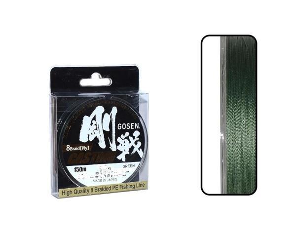 Gosen W8 Casting PE 0.6 8 Kat  150mt Yeşil Örgü İp Misina - Image 1
