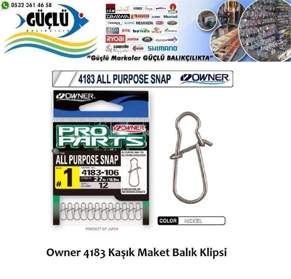 Owner 4183 Kaşık Maket Balık Klipsi No:0 - Image 1