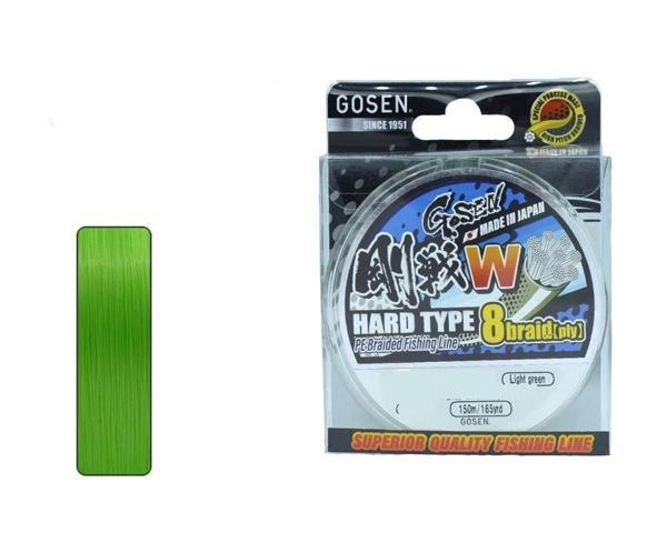 Gosen W8 Hard Type PE 0.4 8kat 150mt Açık Yeşil Örgü İp Misina - Image 1