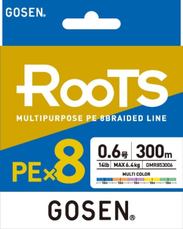 Gosen X8 Roots Pe 0.6 0,132Mm 8 Kat İp Misina 300Mt Multicolor - Image 1