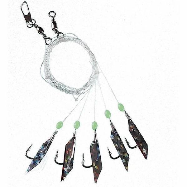 Fladen F1403 Sabiki Red/Silver Flasher No:6 5’Li - Image 1