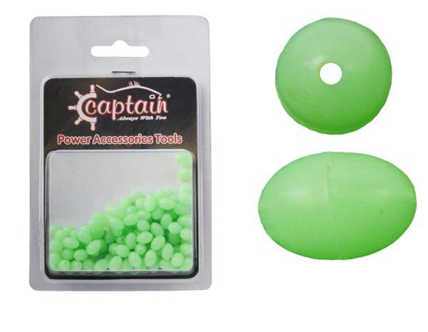 Captain 7614 Oval Glowlu Takım Boncuğu 7mm 100 lü Paket - Image 1
