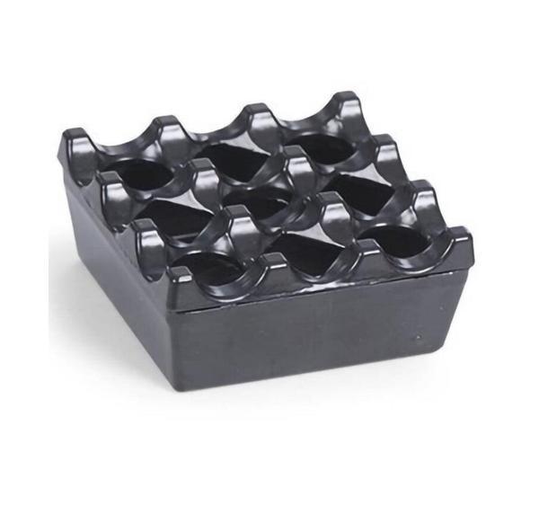 Döküm Kare Küllük Siyah 8cm - Image 1