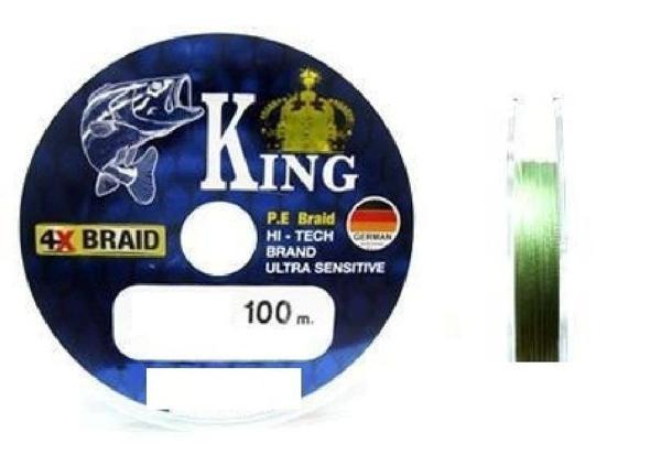 King Braid Ultra Sensitive Alman İp Misina 4X Pe Örgü 0,13Mm - Image 1
