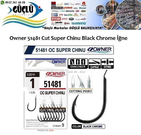 Owner 51481 Cut Super Chinu Black Chrome İğne No:2/0 - Image 1