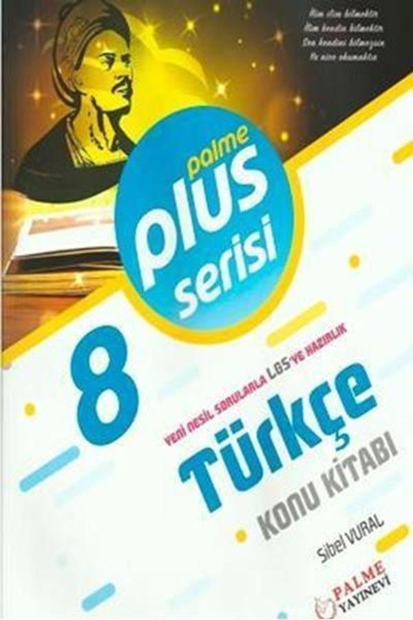 Palme Yayınevi 8. Sınıf Plus Serisi Türkçe Konu Kitabı - Palme Eğitim - Image 1
