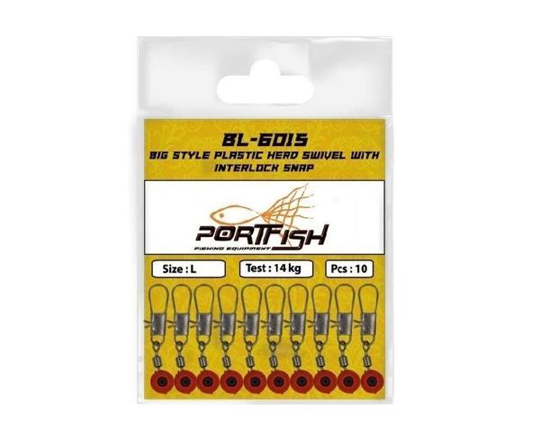 Portfish Bl-6015 Stoperli Fırdöndülü Klips L Beden - Image 1