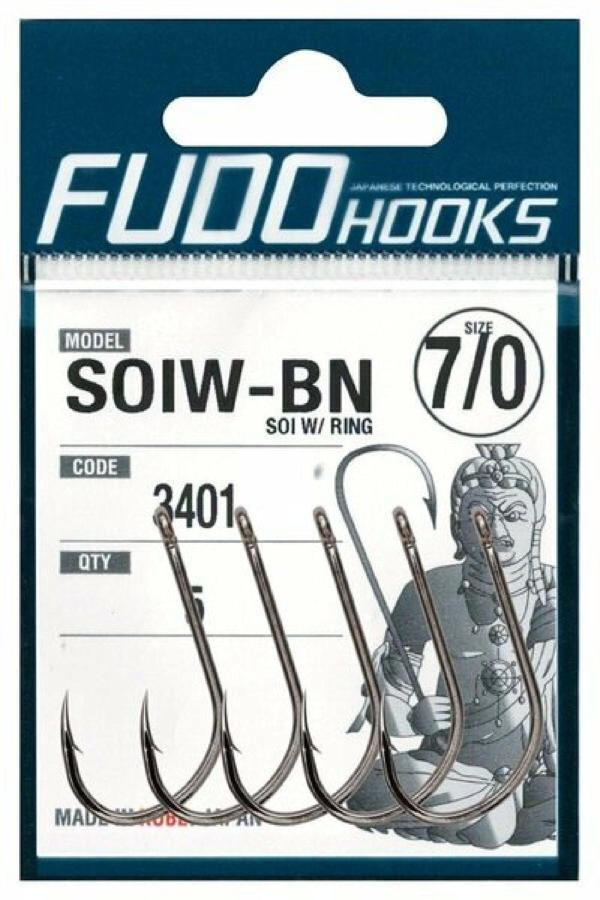 Fudo 3400 SOI W/RING 4/0 NIKEL 9PCS - Image 1