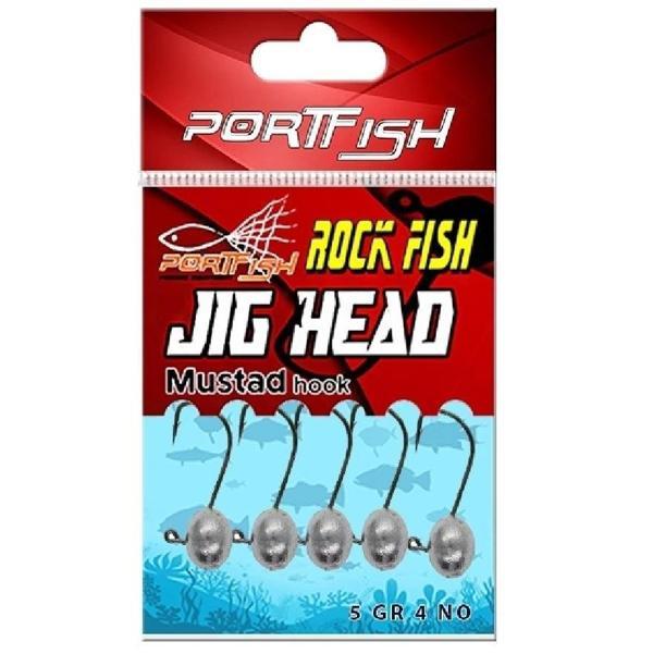 Portfish Jig Head Mustad İğneli 2 Gr 5’Li Paket - Image 1