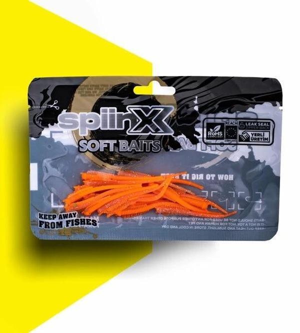 Spıınx Sandworm Lrf Silikon 6Cm 18P Glow Renk: Orange Gum - Image 1