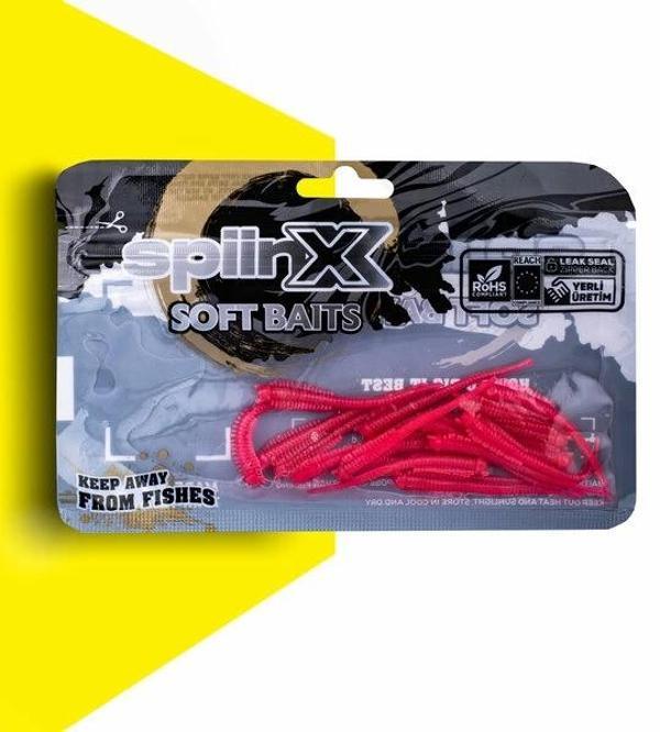 Spıınx Sandworm Lrf Silikon 6Cm 18P Glow Renk: UV PINKY - Image 1