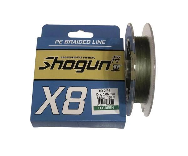 Shogun 8X 150 Mt 0,16Mm İp Misina Dark Green - Image 1