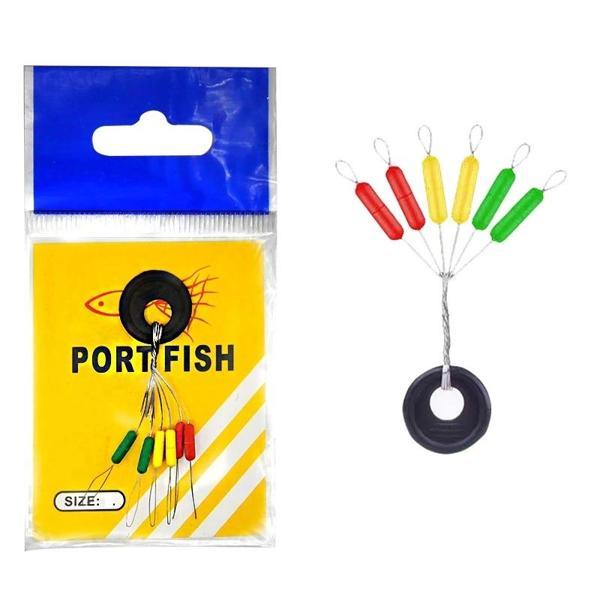 Portfish Renkli Sosis Stoper 6Lı Paket SS Beden - Image 1