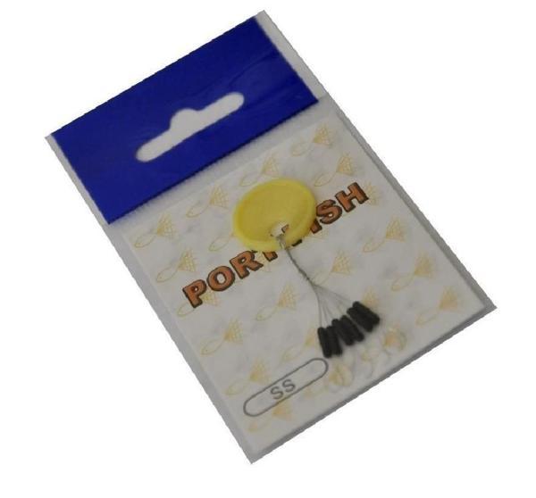 Portfish Siyah Sosis Stoper 6’Lı Paket S Beden - Image 1