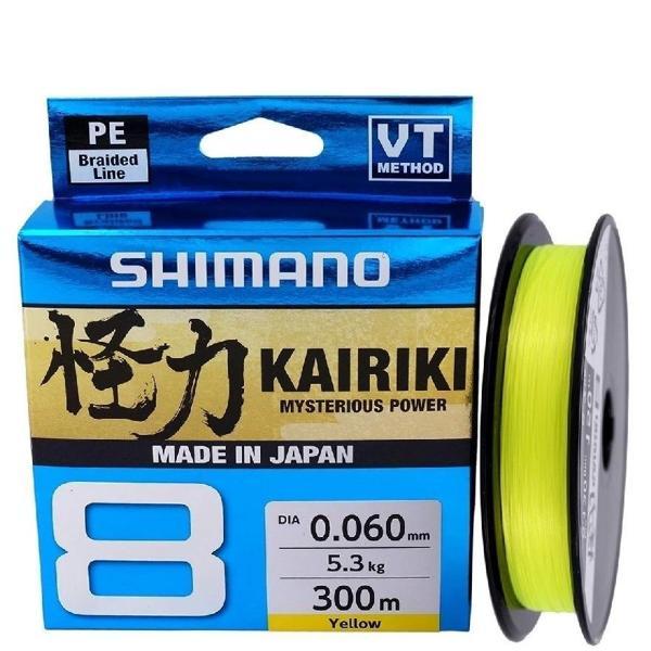 Shimano Kairiki 8 Yellow (Sarı) 0,10Mm 300 Mt İp Misina - Image 1