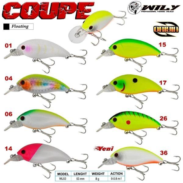 Tatlı Su Maket Balık Wıly Coupe 5,3 Cm 8 Gr Renk:26 - Image 1