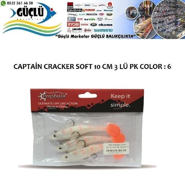 Levrek Turna Silikonu Captaın Cracker Soft 10 Cm 3 Lü Pk Renk : 6 - Image 1