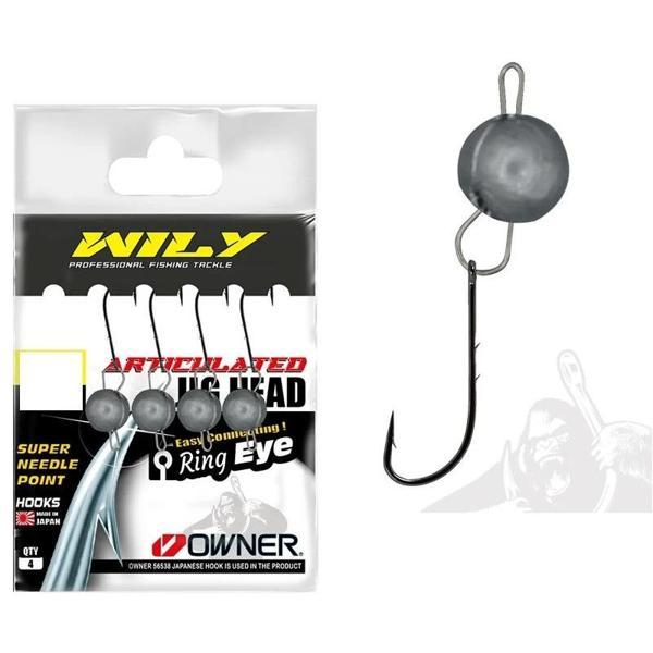 Wily Jig Head Mafsallı Owner İğneli Gümüş 2,5 gr - Image 1