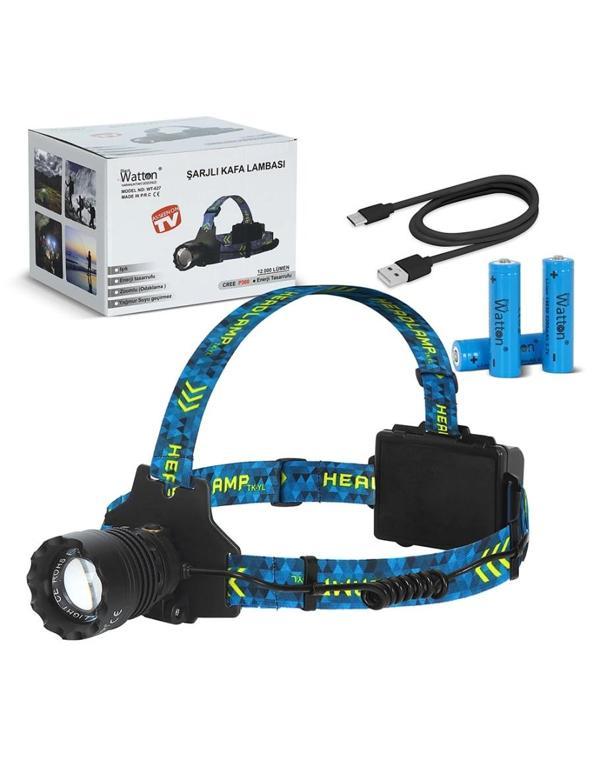 Watton Wt-627 CREE P360 LED ŞARJLI KAFA LAMBASI - Image 1