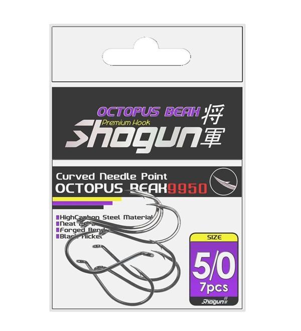 Shogun 9950 Octopus Beak Black Büyük Beden Olta İğnesi No:1/0 - Image 1