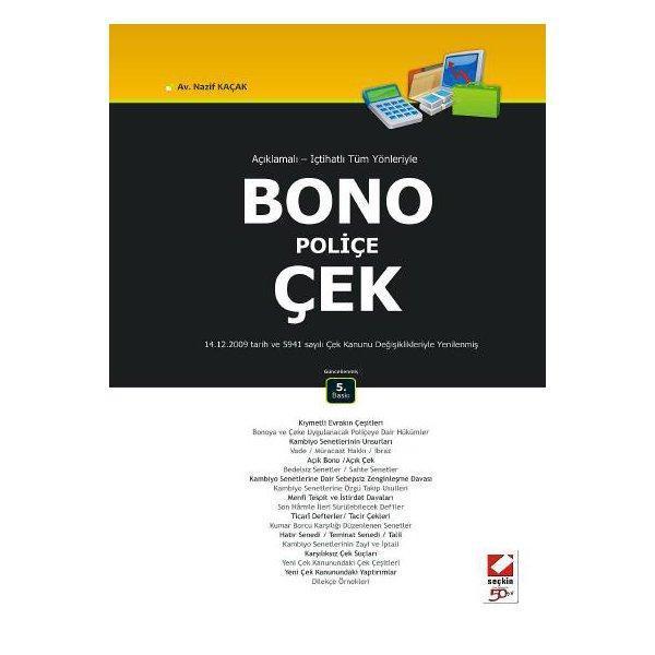 Bono Poliçe Çek (5. Baskı) Nazif Kaçak 2010/05 - Seçkin Yayıncılık - Image 1