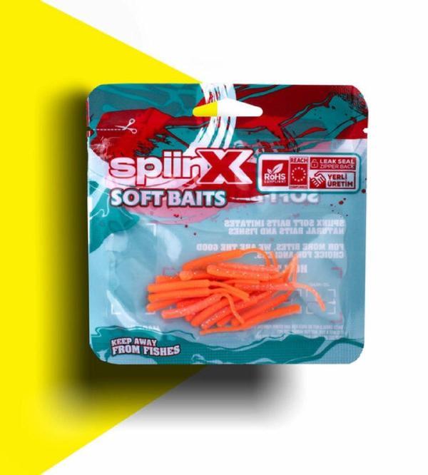 SPIINX BABY FISH SİLİKON 4.5CM 18P GLOW ORANGE GUM - Image 1