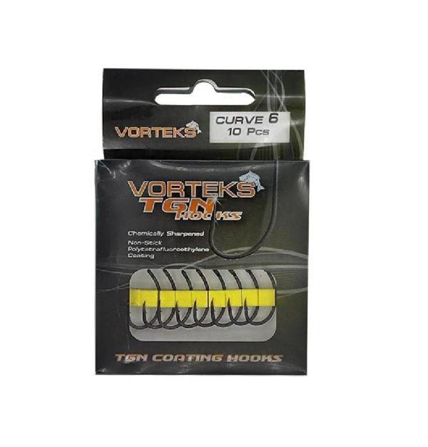 Vorteks 67812 Curve Tgn Sazan İğnesi 6 No 10’Lu Paket - Image 1