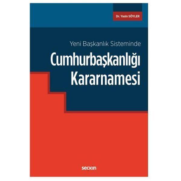 Cumhurbaşkanlığı Kararnamesi Yasin Söyler 3 2018/09 - Seçkin Yayıncılık - Image 1