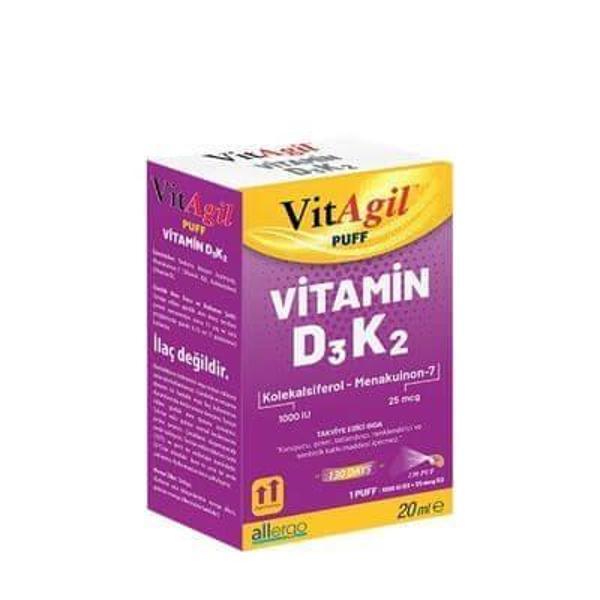 Allergo VitAgil D3 K2 20 ml Sprey - Image 1