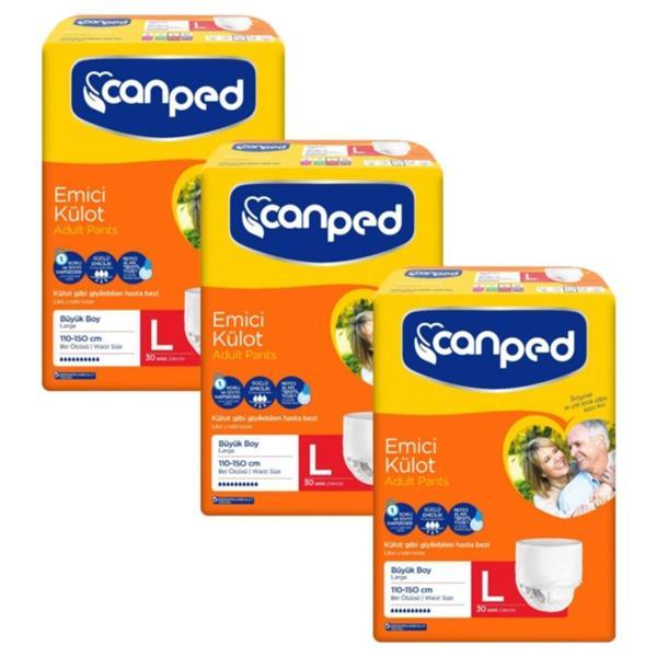 Canped Emici Külot Hasta Bezi BÜYÜK(LARGE)3X30'LU - Image 1
