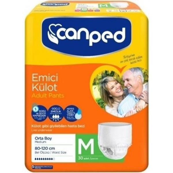 Canped Emici Külot Hasta Bezi Orta Boy (Medium) 30'Lu Yetişkin Bezi - Image 1