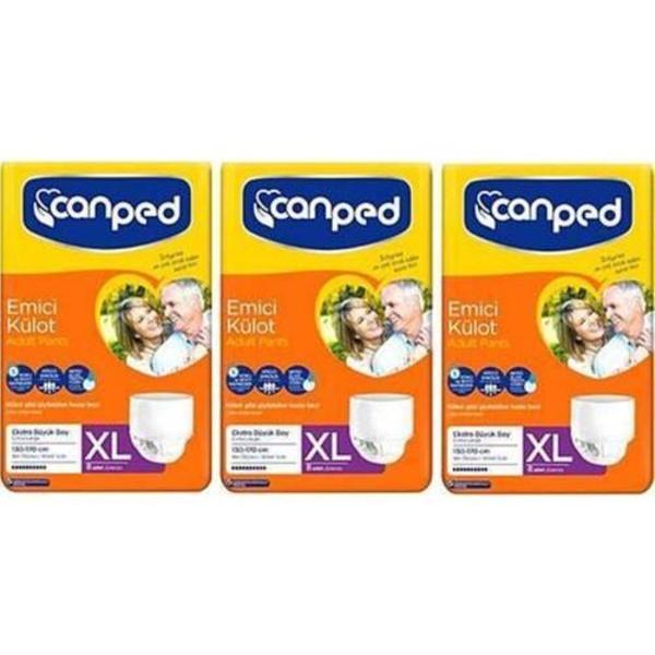Canped Emici Külot Hasta Bezi Xl Extra Large 30 Adet 3'lü - Image 1