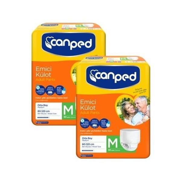 Canped Emici Külot Orta Boy Medium 30'lu 2 paket / 60 adet - Image 1