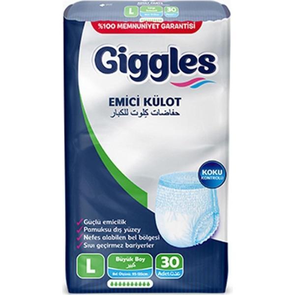 Gigless Giggles Külotlu Yetişkin Hasta Bezi Large 30 Adet - Image 1