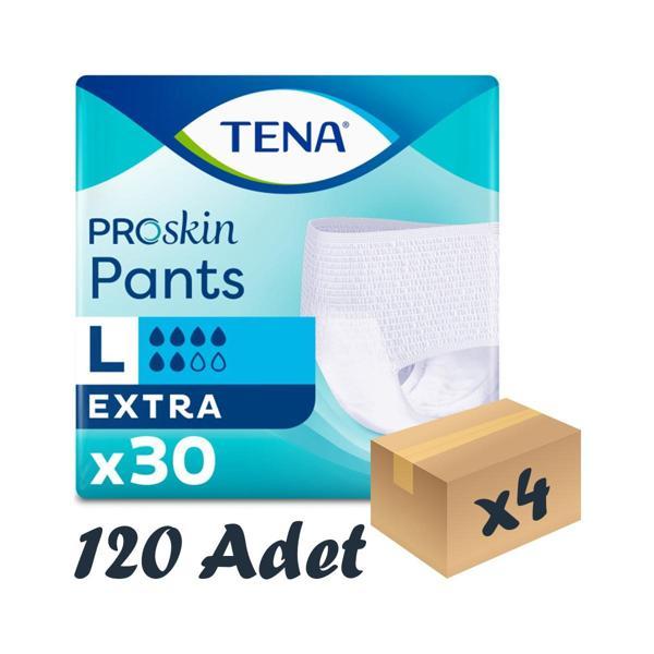 Proskin Pants Extra Emici Külot, Büyük Boy (L), 6 Damla, 30'Lu 4 Paket 120 Adet - Image 1