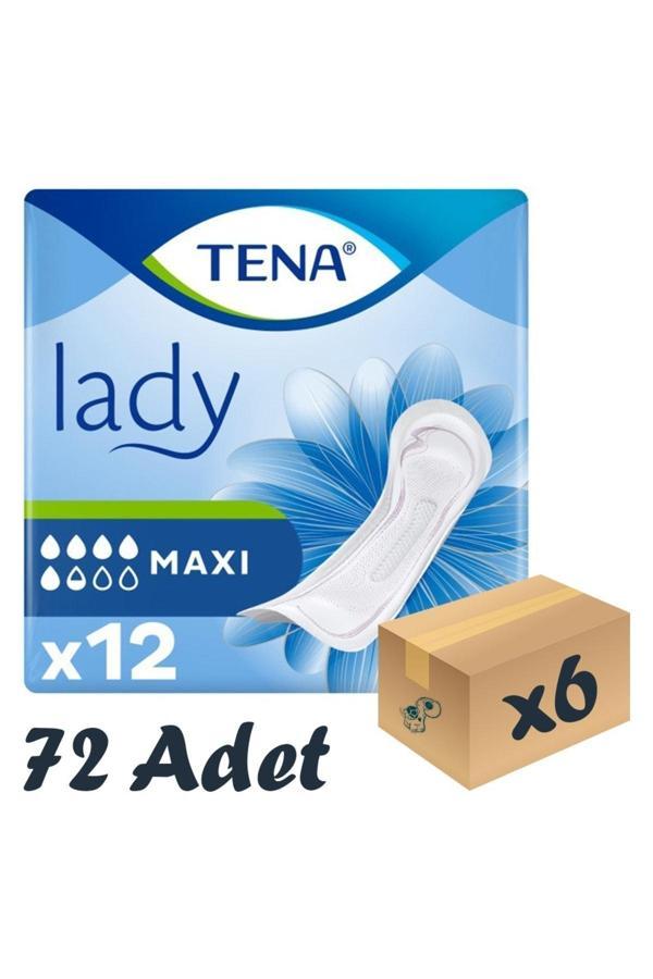 Tena Lady Maxi Kadın Mesane Pedi 5,5 damla 12'li 6 paket / 72 Adet - Image 1