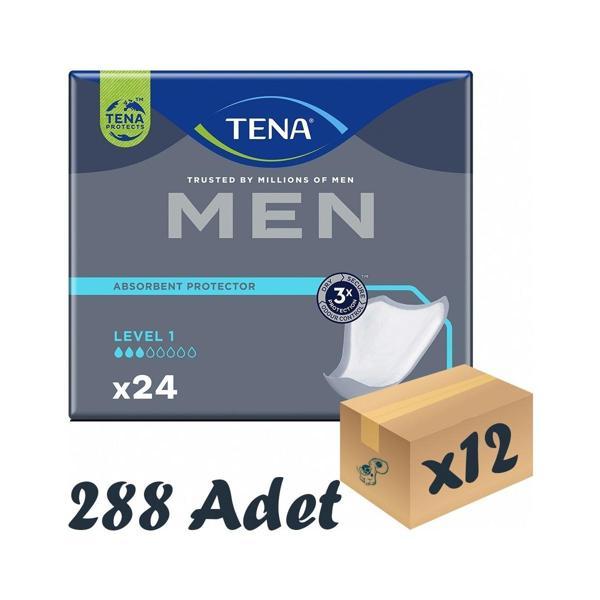 Tena Men Level-1, Erkek Mesane Pedi, 3 Damla, 24'lü 12 Paket 288 Adet - Image 1