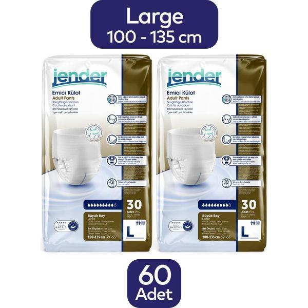 JENDER Emici Külot Hasta Bezi Large 60 Adet - Image 1