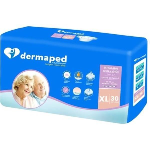 Dermaped Yetişkin Hasta Bezi Belbantlı Xlarge Ekstra Büyük Boy 30 lu 4 paket / 120 Adet - Image 1