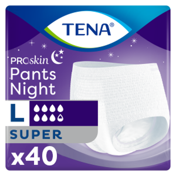 Tena ProSkin Pants Night Large Büyük Beden Gece için Süper Emici Külot 10 lu 4 paket / 40 adet - Image 1