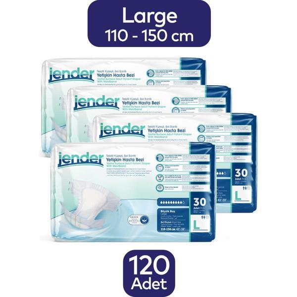 Jender Hasta Alt Bezi 120 Adet Large 4 Paket - Image 1