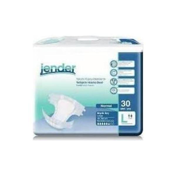 Jender Large Büyük Boy Belbantlı Hasta Bezi 30 lu paket - Image 1
