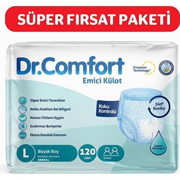 Dr.Comfort Yetişkin Emici Külot Large 30'Lu 4 Paket 120 Adet - Image 1