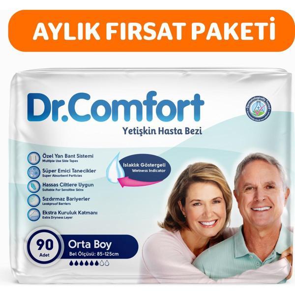 Yetişkin Bel Bağlamalı Hasta Bezi Medium 30'Lu 3 Paket 90 Adet - Image 1
