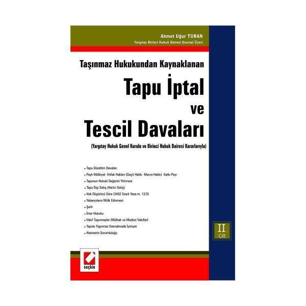 Tapu İptal ve Tescil Davaları (Takım) Ahmet Uğur Turan 2007/09 - Seçkin Yayıncılık - Image 1